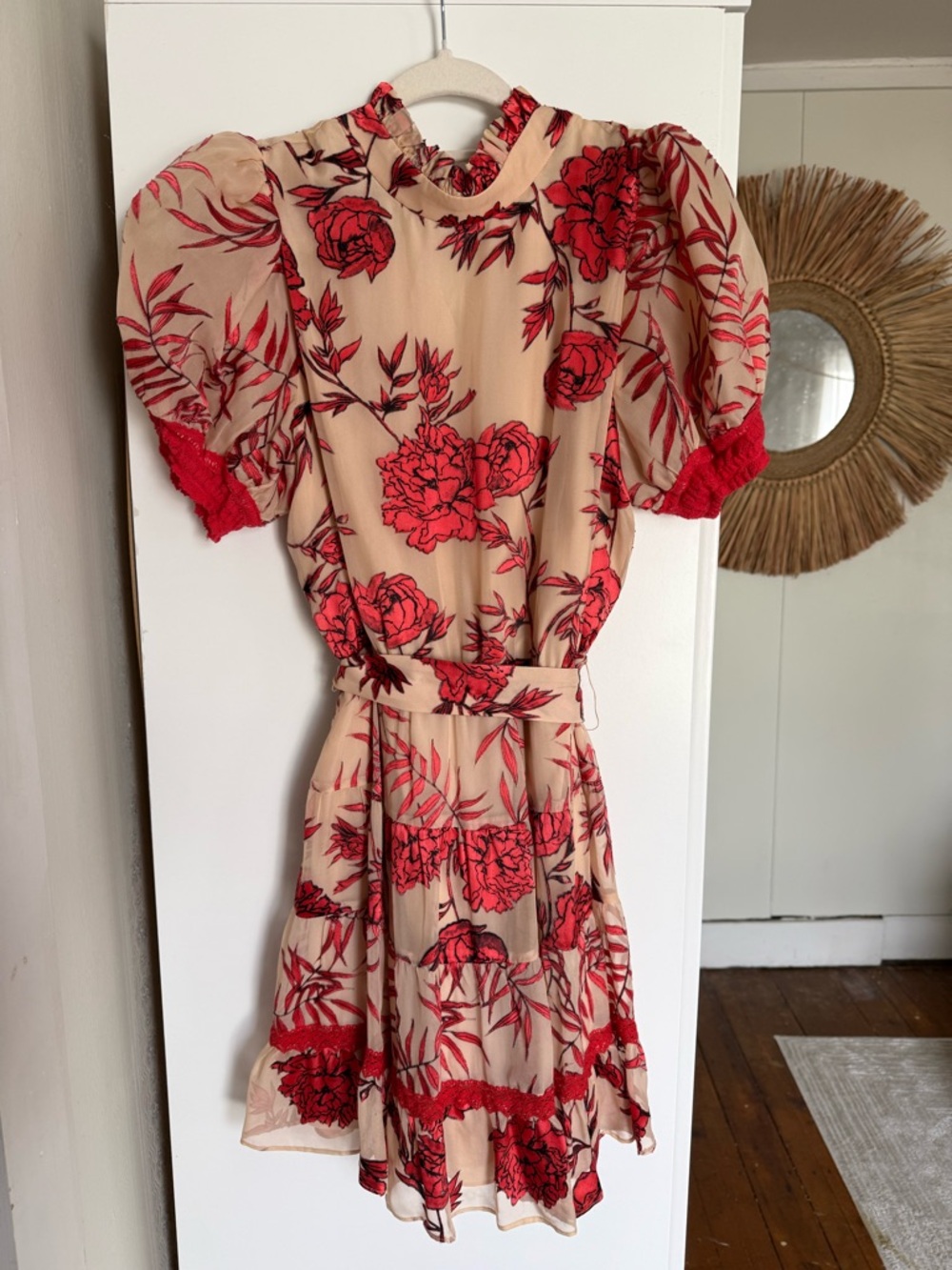 Alice + Olivia Regan Tiered Floral Mini Dress